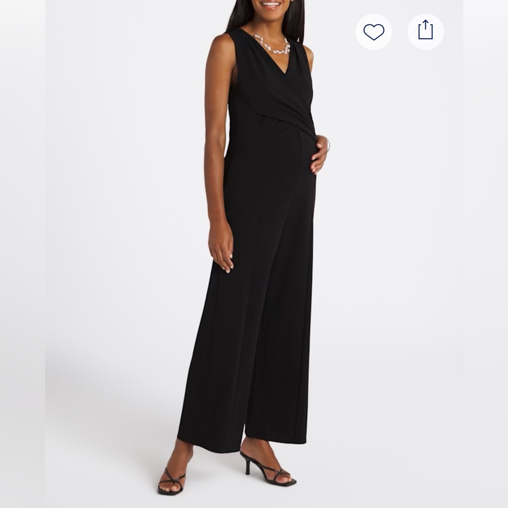 Miella Maternity Front Twist Jumpsuit